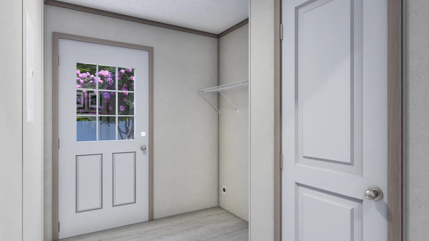 The 5228-E774P THE PULSE Utility Room. This Manufactured Mobile Home features 3 bedrooms and 2 baths.