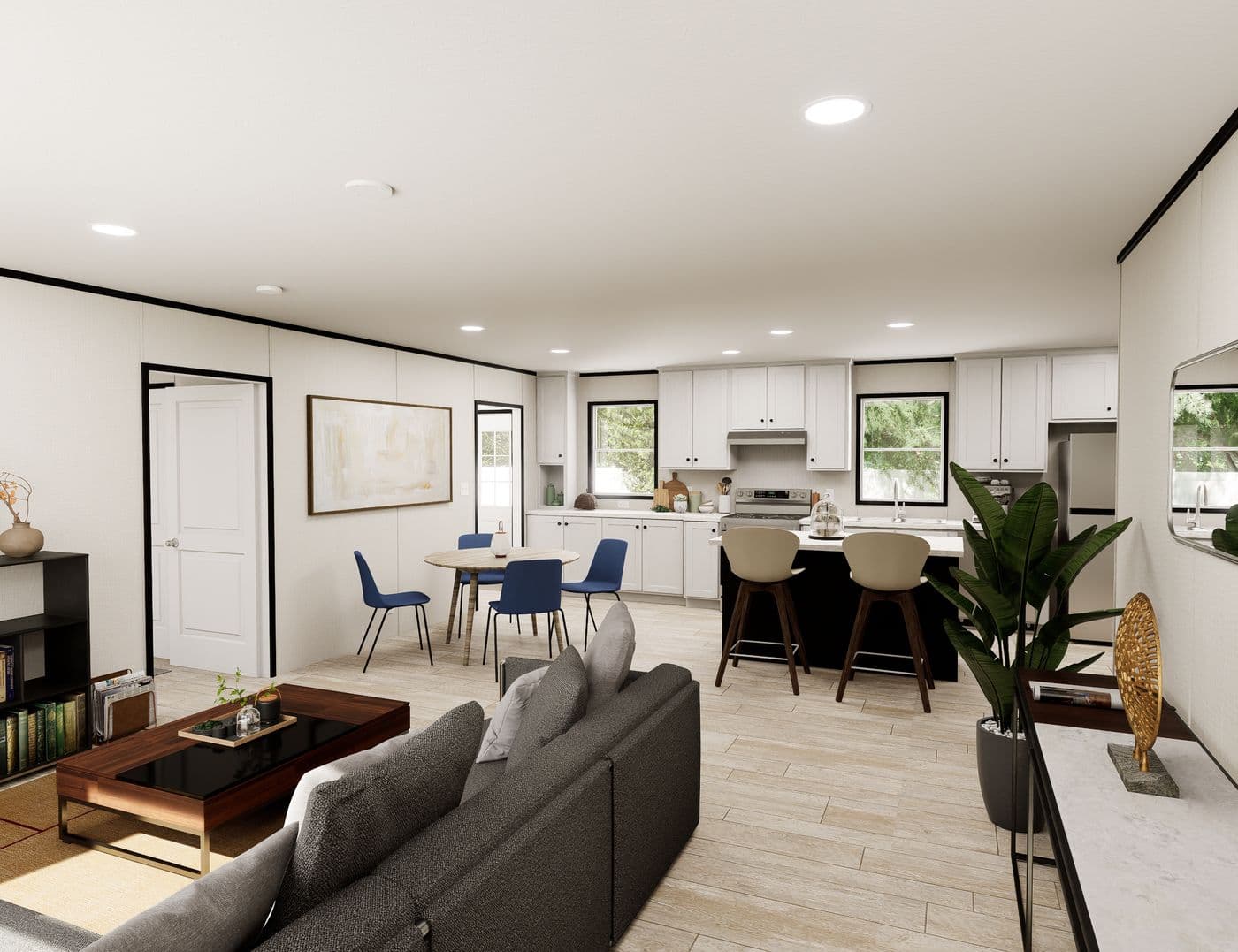 The ULTRA FLEX Foyer. This Manufactured Mobile Home features 3 bedrooms and 2 baths.