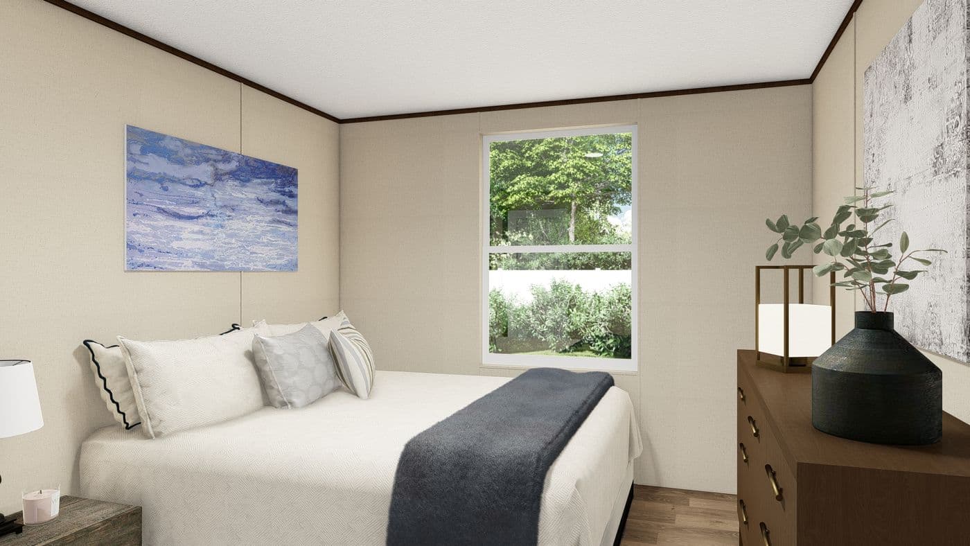 The MARVEL 4 Bedroom. This Manufactured Mobile Home features 4 bedrooms and 2 baths.