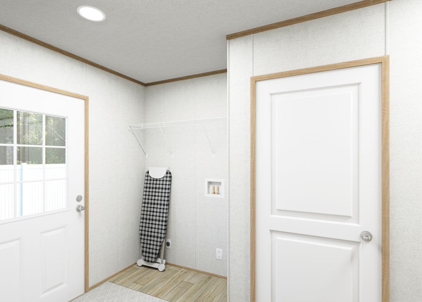 The ASPIRE  28X56 Utility Room. This Manufactured Mobile Home features 3 bedrooms and 2 baths.