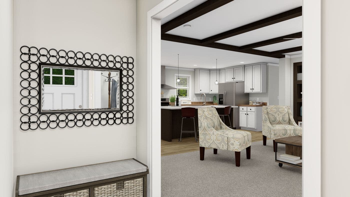 The CHEYENNE Foyer. This Manufactured Mobile Home features 3 bedrooms and 2 baths.