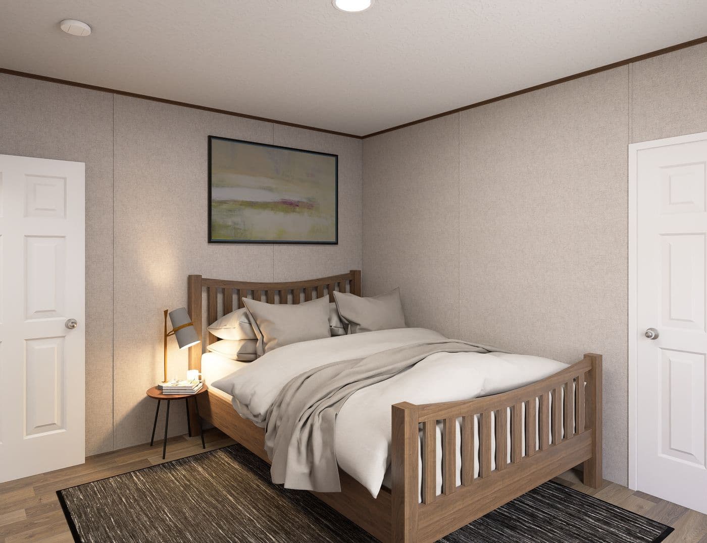 The SYCAMORE Guest Bedroom. This Manufactured Mobile Home features 4 bedrooms and 2 baths.