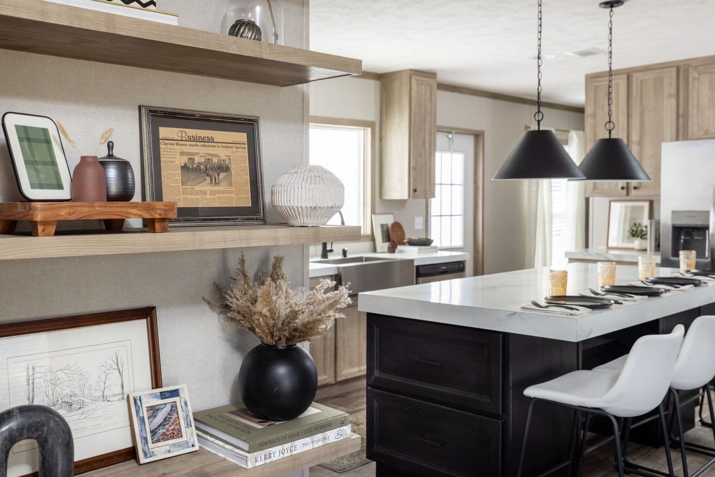 The STERLING ANNIVERSARY Kitchen. This Manufactured Mobile Home features 3 bedrooms and 2 baths.