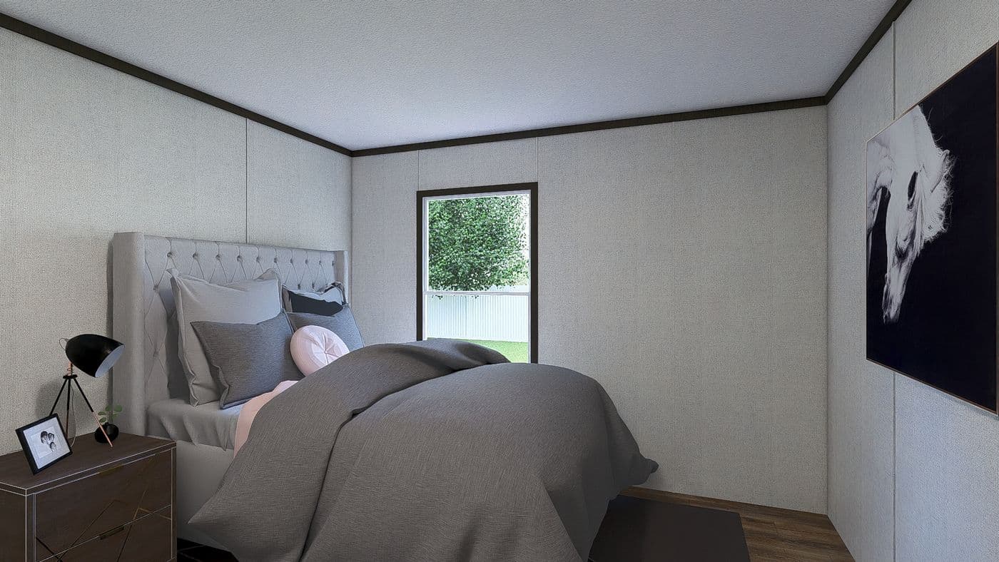 The EMPOWER Bedroom. This Manufactured Mobile Home features 4 bedrooms and 2 baths.
