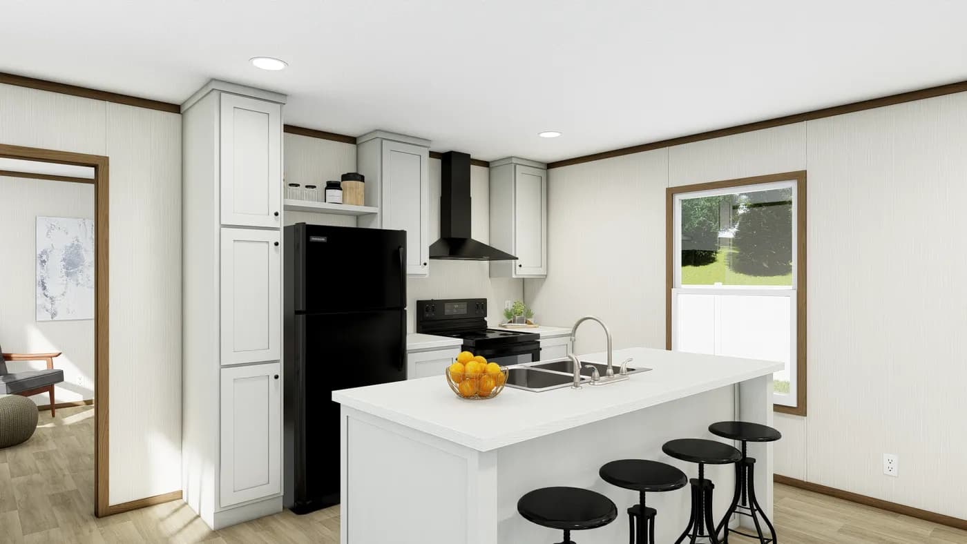 The VISION Kitchen. This Manufactured Mobile Home features 3 bedrooms and 2 baths.