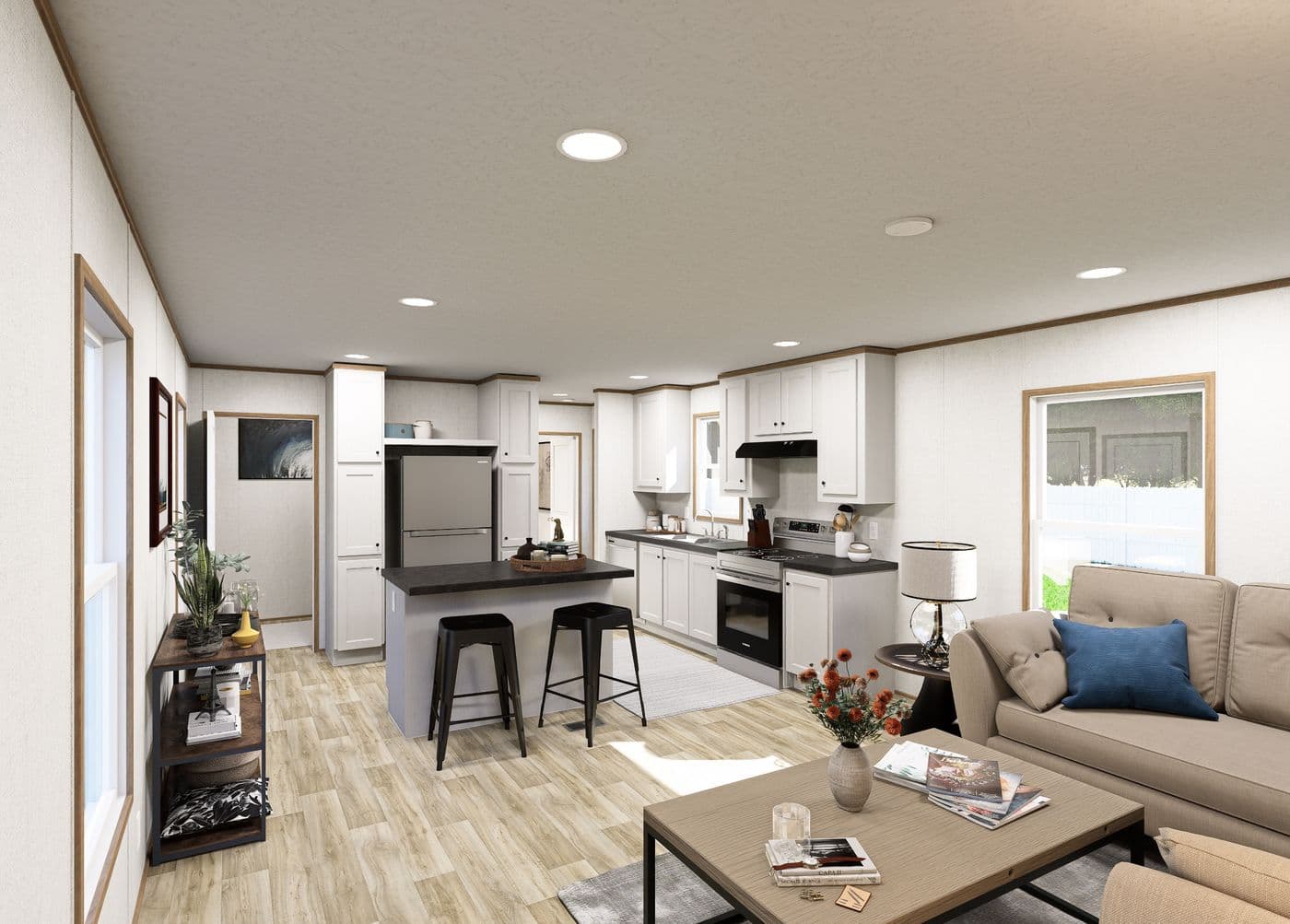 The EMBER Kitchen. This Manufactured Mobile Home features 2 bedrooms and 2 baths.