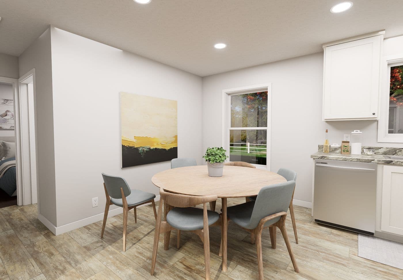 The 5030 IMAGINE Dining Area. This Manufactured Mobile Home features 2 bedrooms and 2 baths.