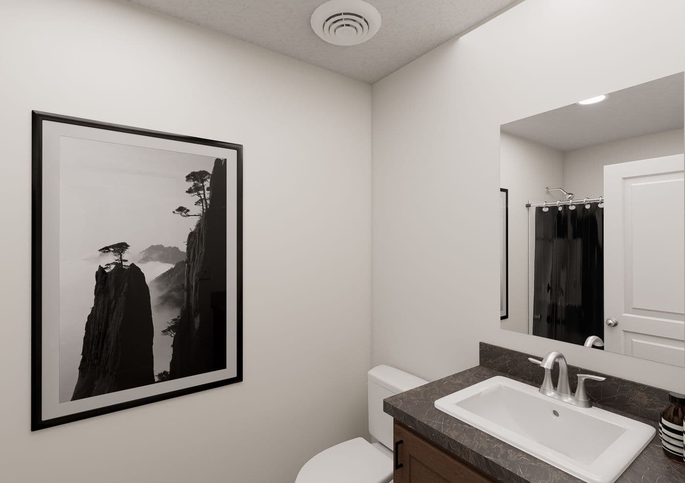 The 5036 IMAGINE Guest Bathroom. This Manufactured Mobile Home features 3 bedrooms and 2 baths.
