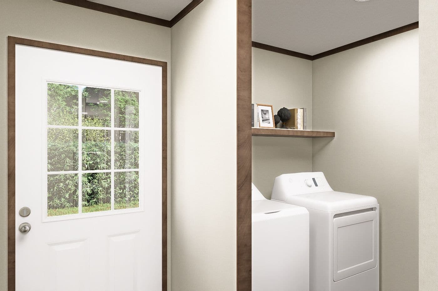 The SNOWCAP Utility Room. This Manufactured Mobile Home features 4 bedrooms and 2.5 baths.