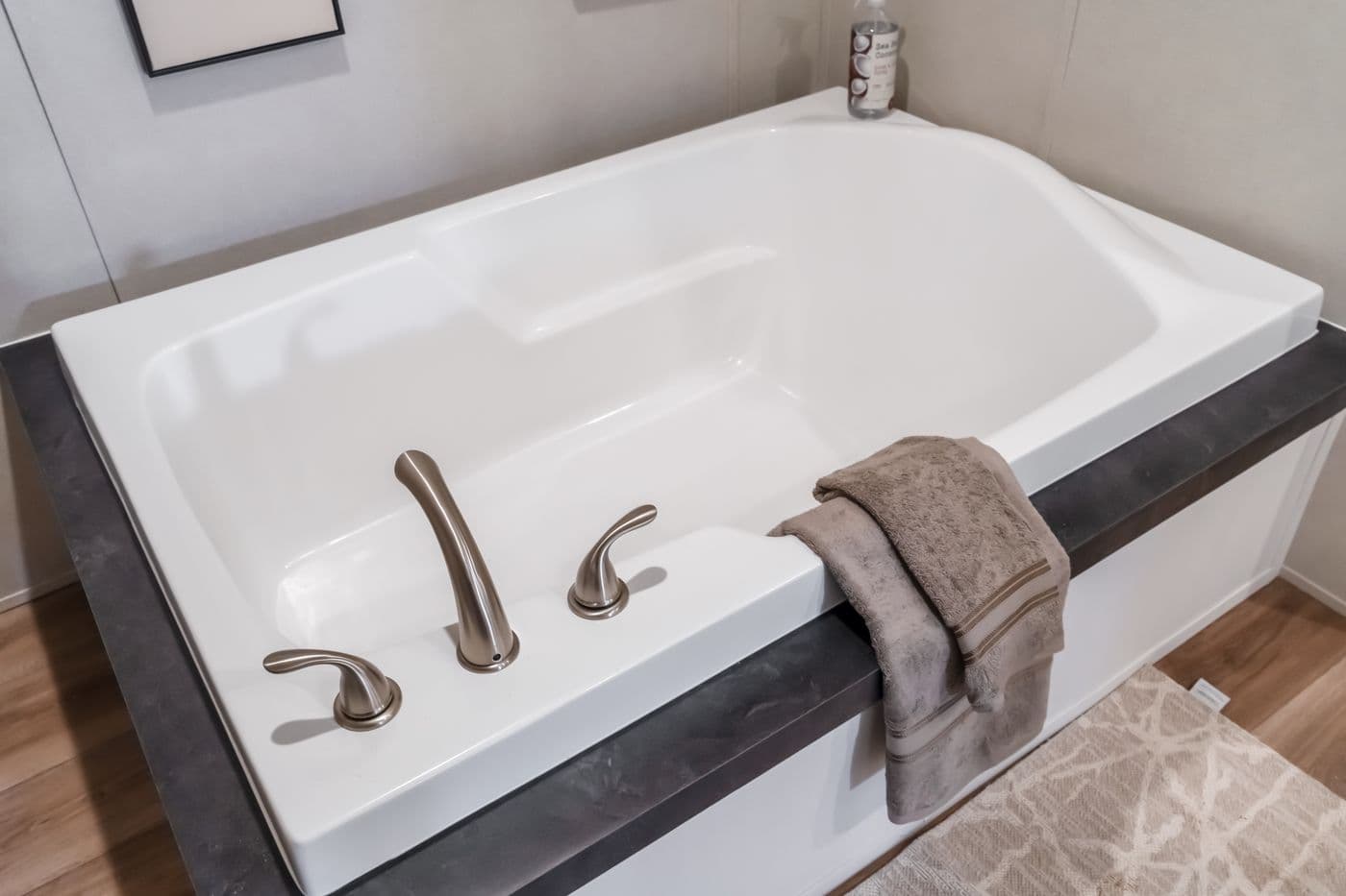 The ECLIPSE Primary Bathroom. This Manufactured Mobile Home features 4 bedrooms and 2 baths.