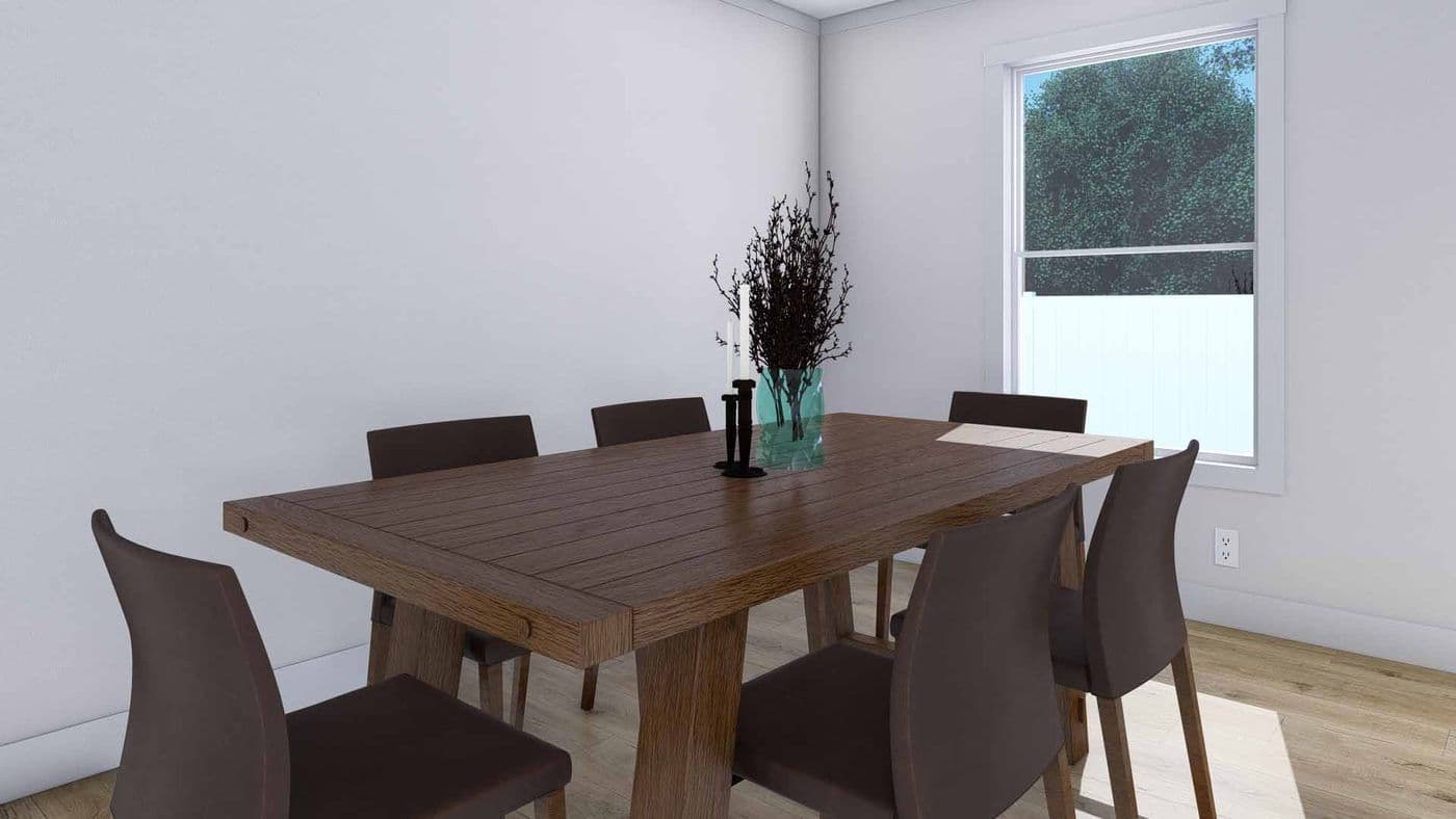 The YELLOW SUBMARINE Dining Area. This Manufactured Mobile Home features 5 bedrooms and 2 baths.