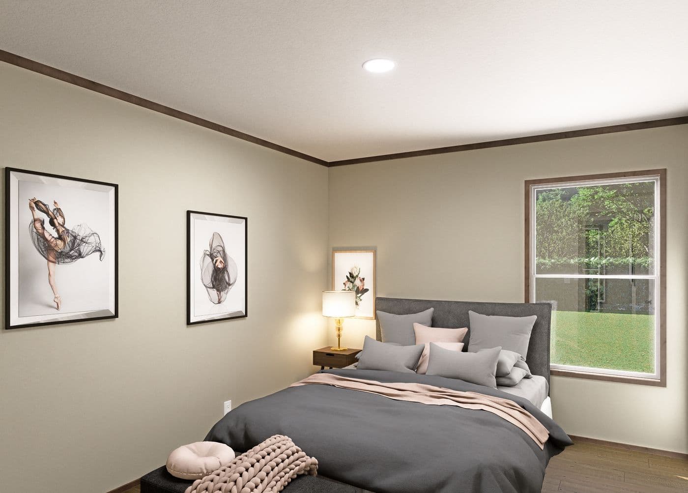 The SEVIER Bedroom. This Manufactured Mobile Home features 4 bedrooms and 3 baths.