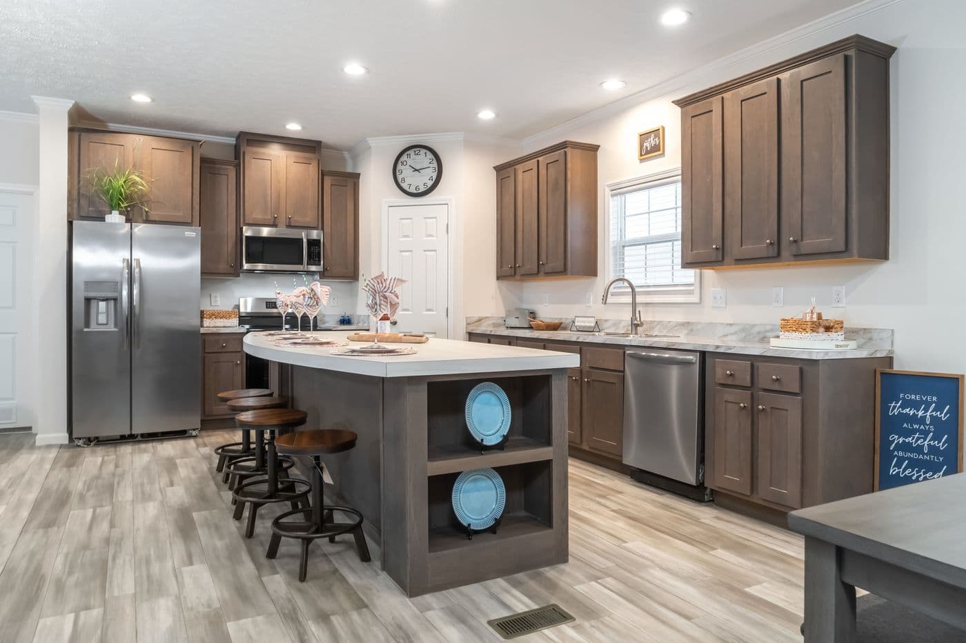 The 3542 HUD 56X28 CAVALIER SELECT Kitchen. This Manufactured Mobile Home features 3 bedrooms and 2 baths.