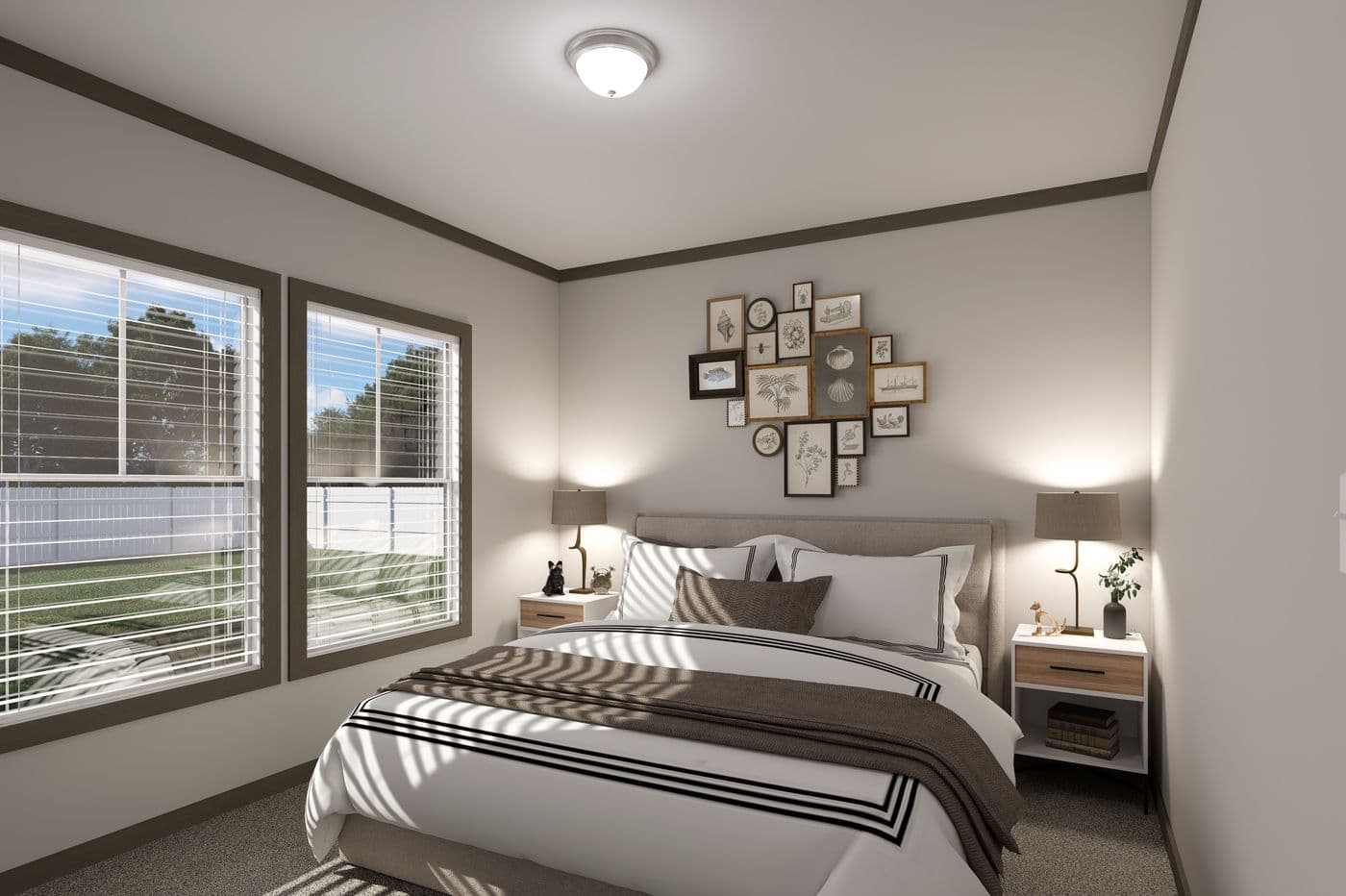 The EASY LIVIN' Bedroom. This Manufactured Mobile Home features 3 bedrooms and 2 baths.