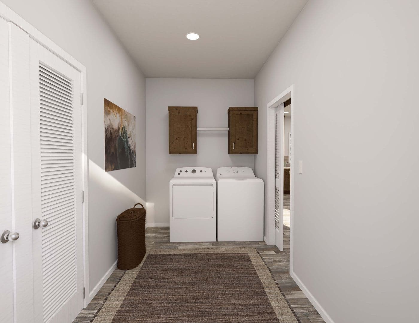 The THE BREEZE 2.5         CLAYTON Utility Room. This Manufactured Mobile Home features 4 bedrooms and 2 baths.