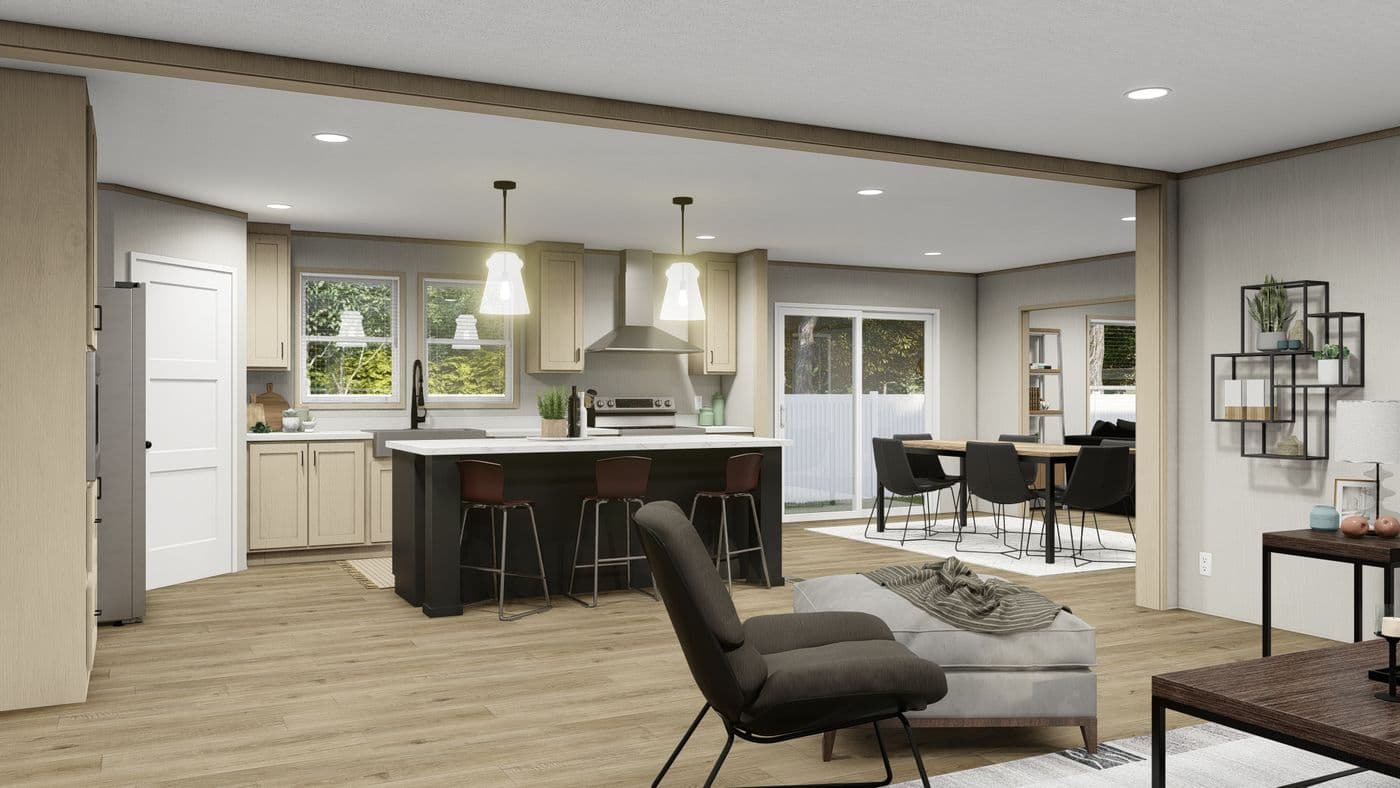 The KING AIR Foyer. This Manufactured Mobile Home features 4 bedrooms and 2 baths.