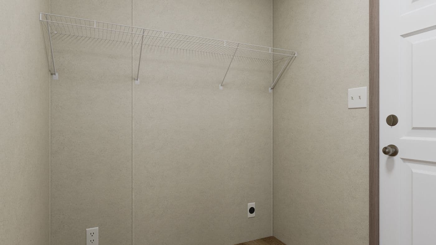 The 6614-CC02 CLEARPATH 66 Utility Room. This Manufactured Mobile Home features 3 bedrooms and 2 baths.