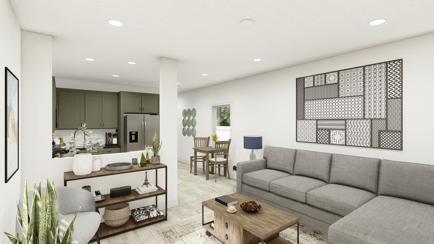 The HRR-1656-2A               CURE Foyer. This Manufactured Mobile Home features 2 bedrooms and 2 baths.