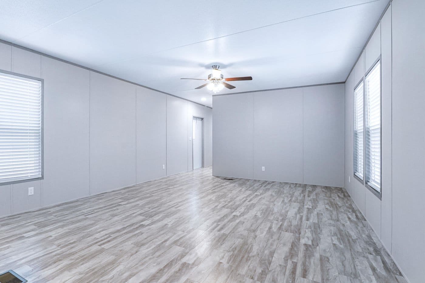 The BREEZE 16723A Exterior. This Manufactured Mobile Home features 3 bedrooms and 2 baths.