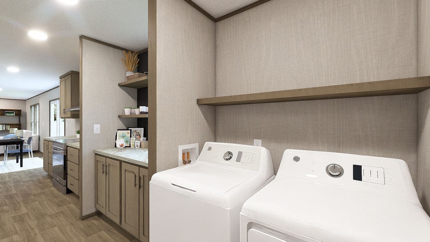The MOROCCO Utility Room. This Manufactured Mobile Home features 4 bedrooms and 2 baths.