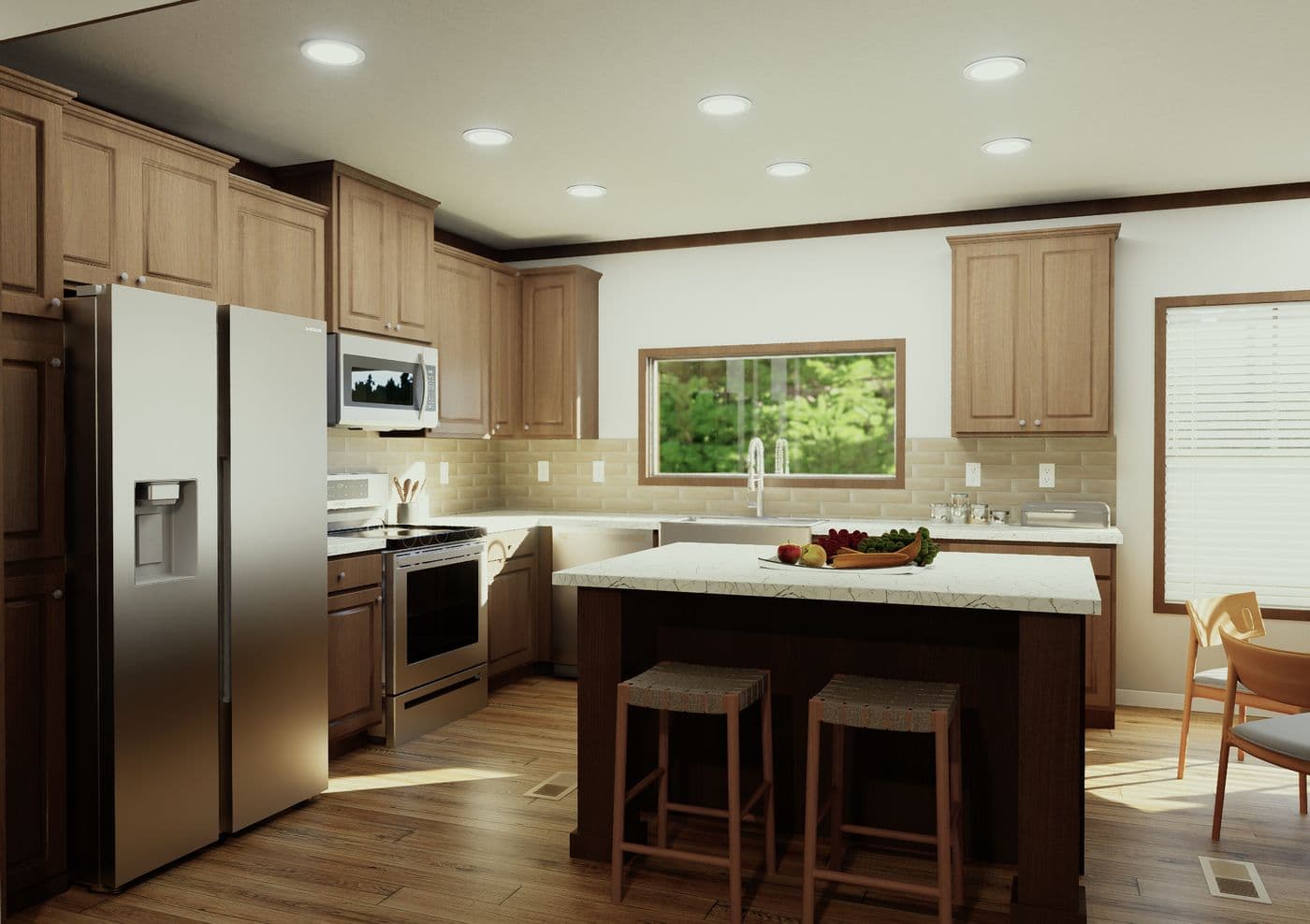 The THE ELITE Kitchen. This Manufactured Mobile Home features 3 bedrooms and 2 baths.