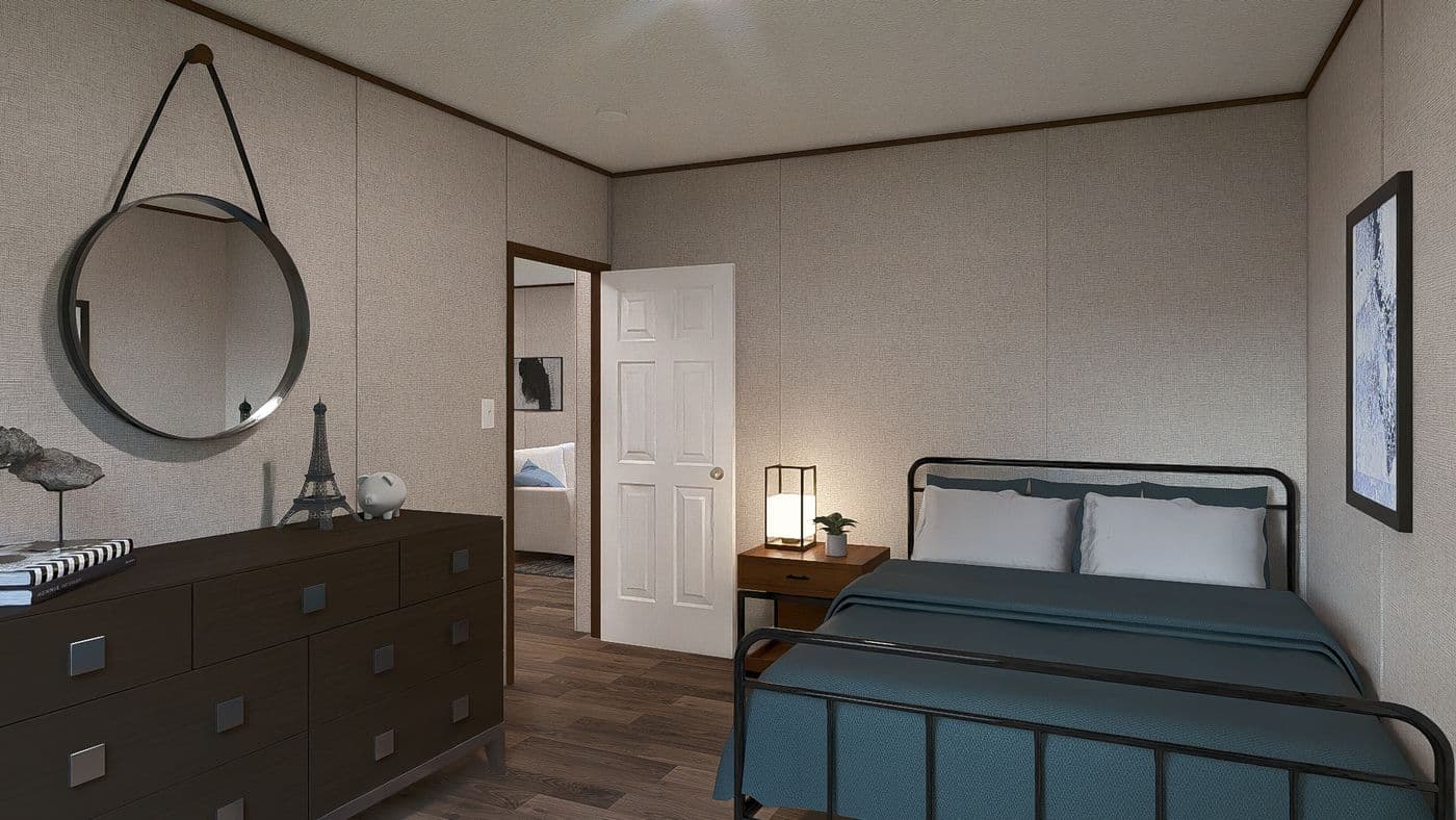 The SYCAMORE Bedroom. This Manufactured Mobile Home features 4 bedrooms and 2 baths.