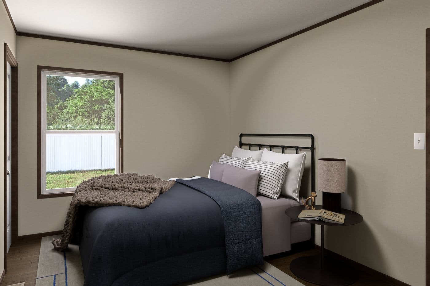 The EXPEDITION Guest Bedroom. This Manufactured Mobile Home features 4 bedrooms and 2 baths.