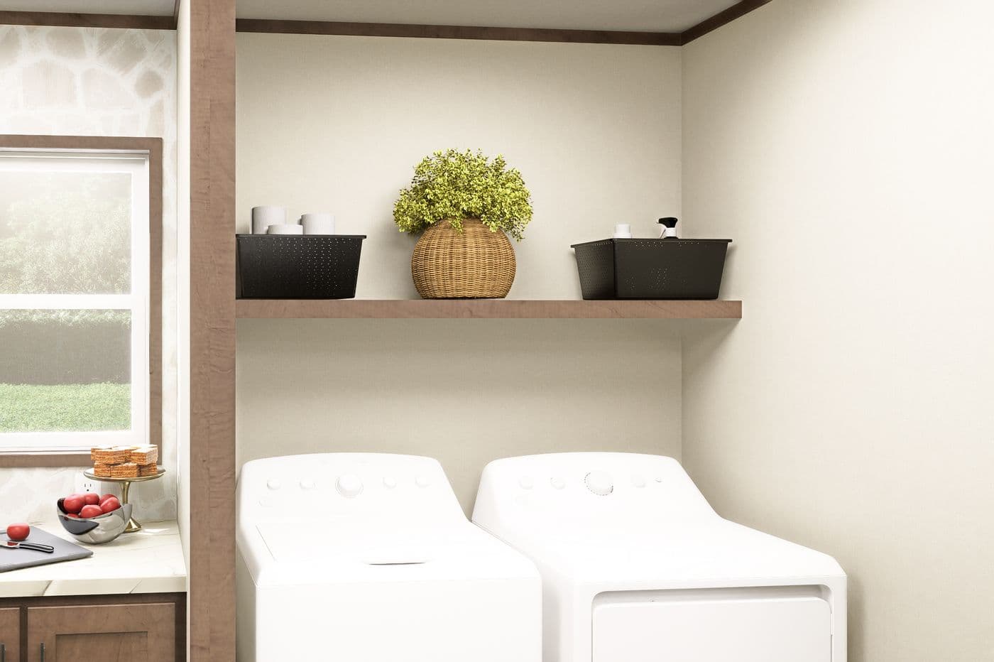 The TIDE Utility Room. This Manufactured Mobile Home features 2 bedrooms and 2 baths.