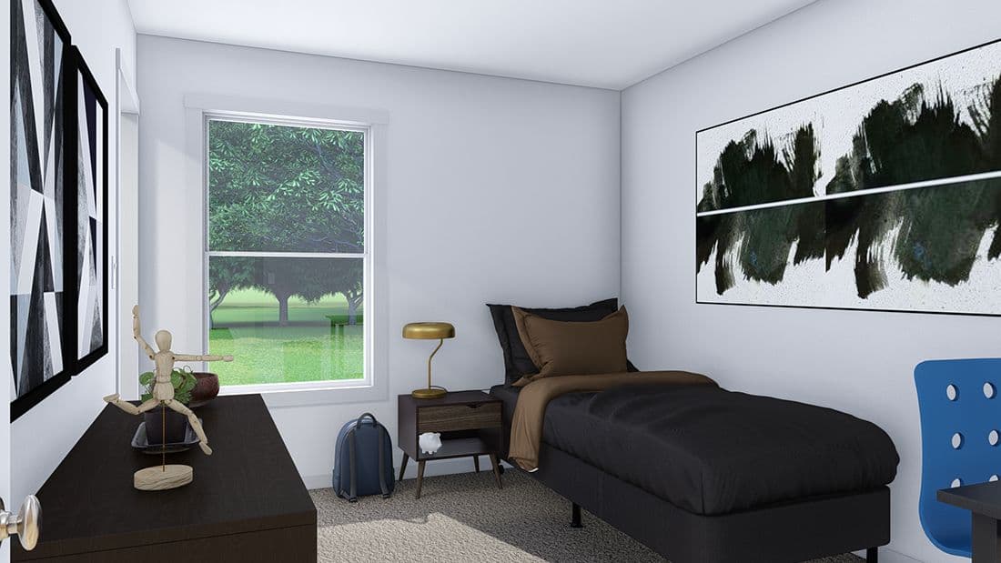 The LET IT BE Guest Bedroom. This Manufactured Mobile Home features 3 bedrooms and 2 baths.