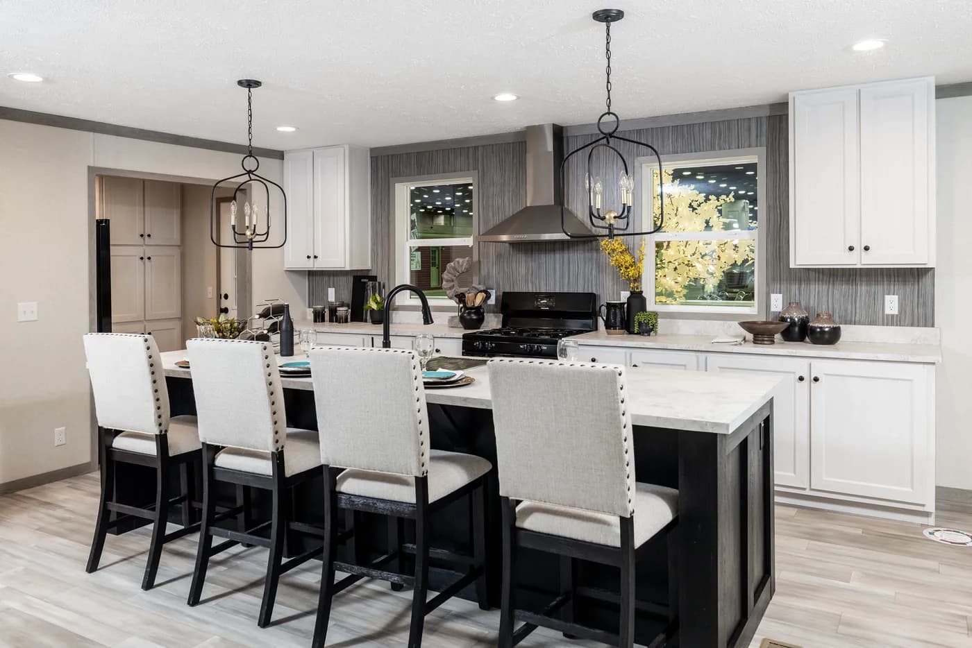 The 6428-E792 THE PULSE Kitchen. This Manufactured Mobile Home features 3 bedrooms and 2.5 baths.