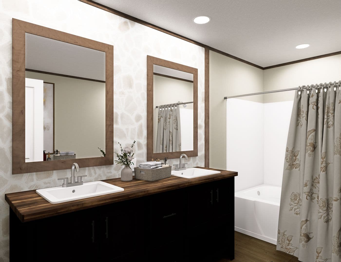 The FIJI Primary Bathroom. This Manufactured Mobile Home features 3 bedrooms and 2 baths.