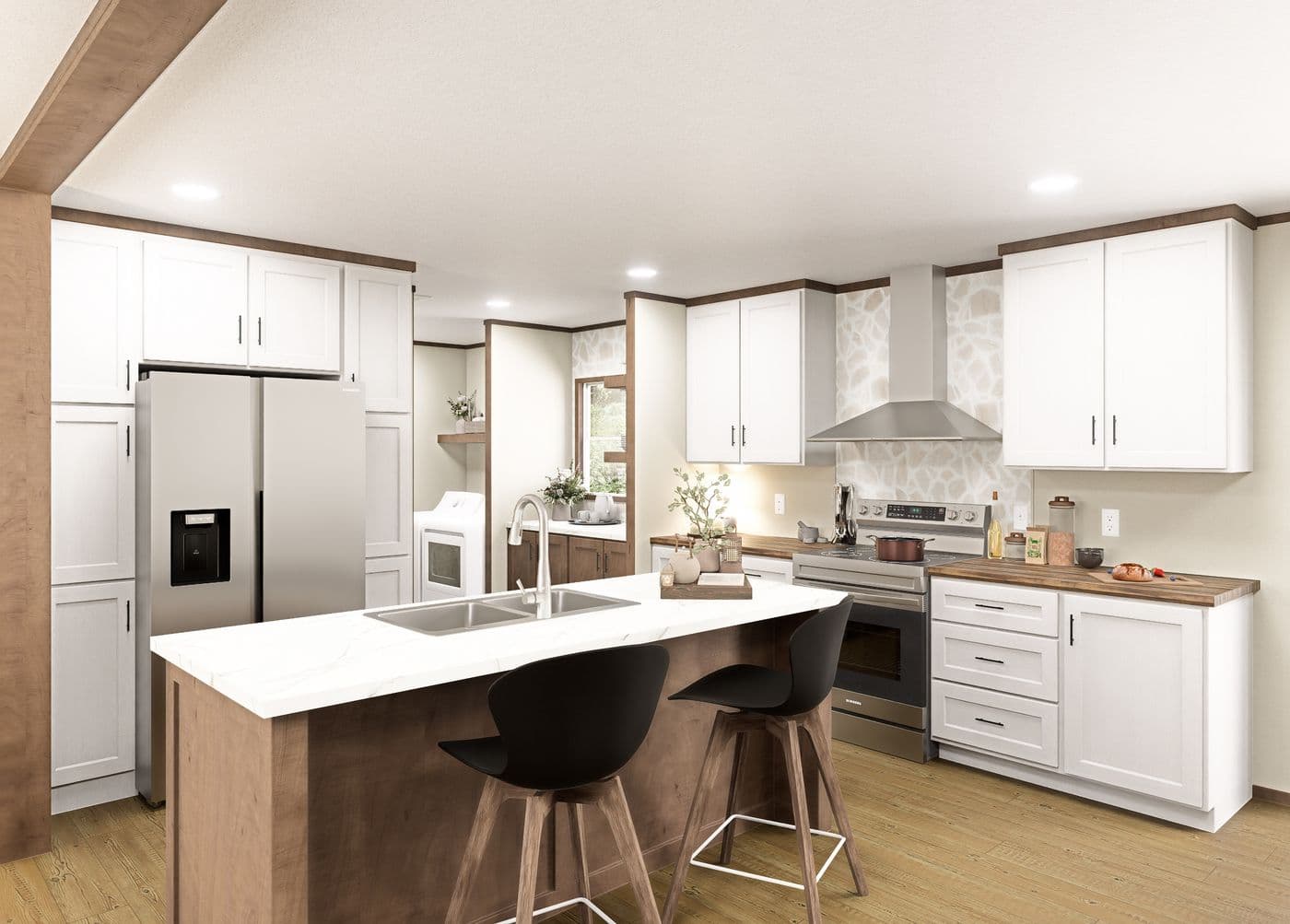 The DESOTO Exterior. This Manufactured Mobile Home features 3 bedrooms and 2 baths.
