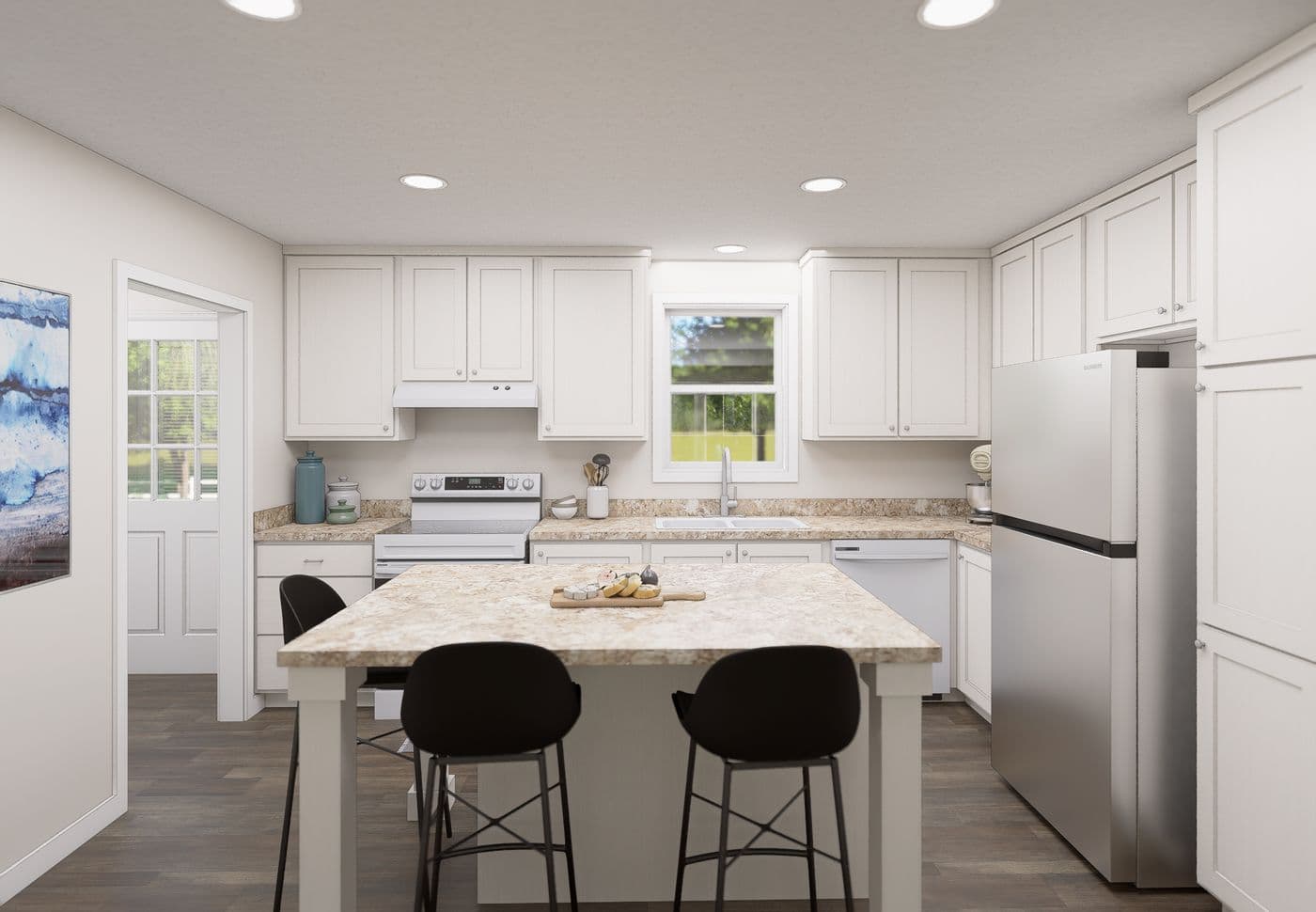 The 5031 IMAGINE Kitchen. This Manufactured Mobile Home features 3 bedrooms and 2 baths.