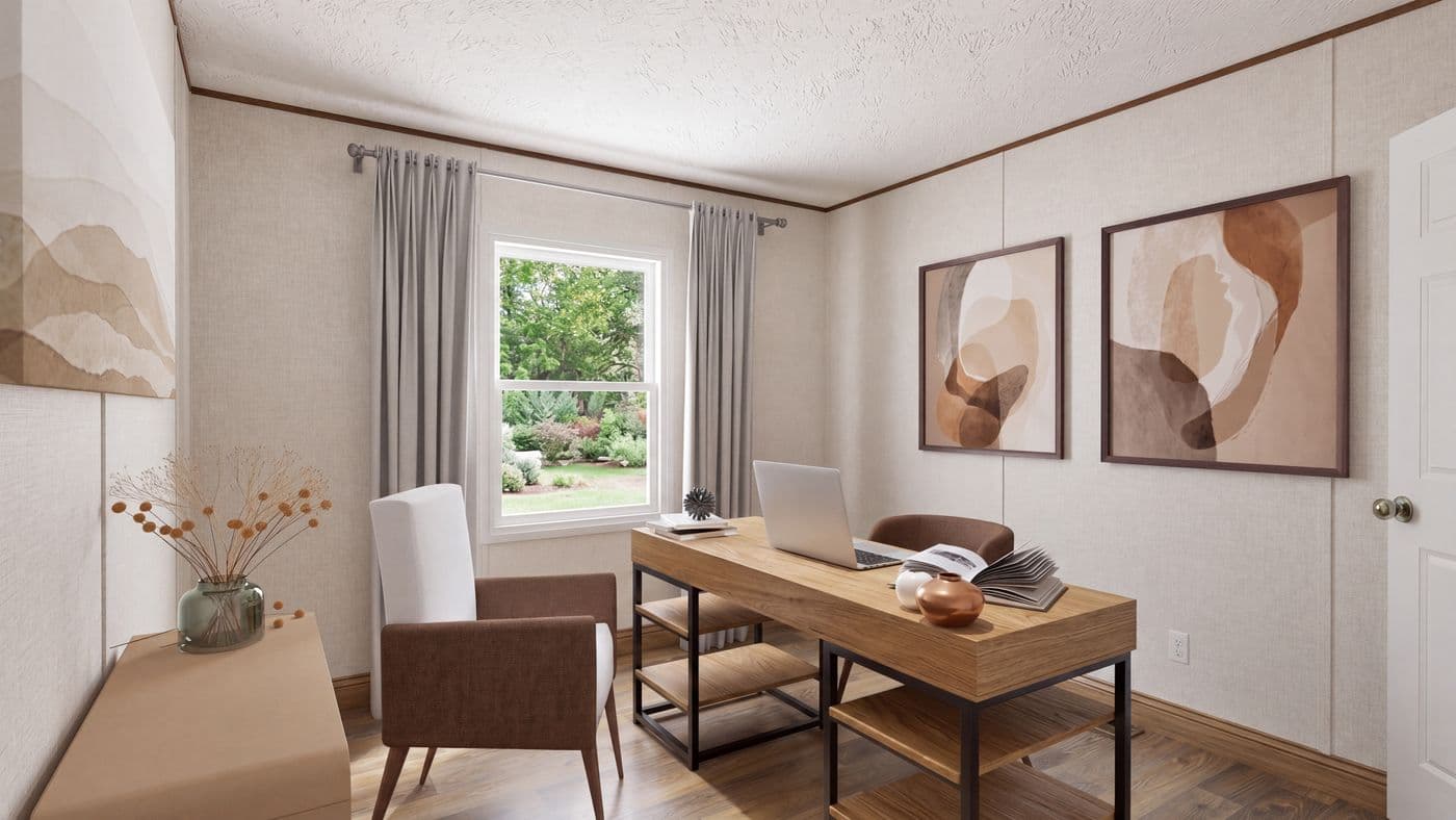 The SYCAMORE Bedroom. This Manufactured Mobile Home features 4 bedrooms and 2 baths.