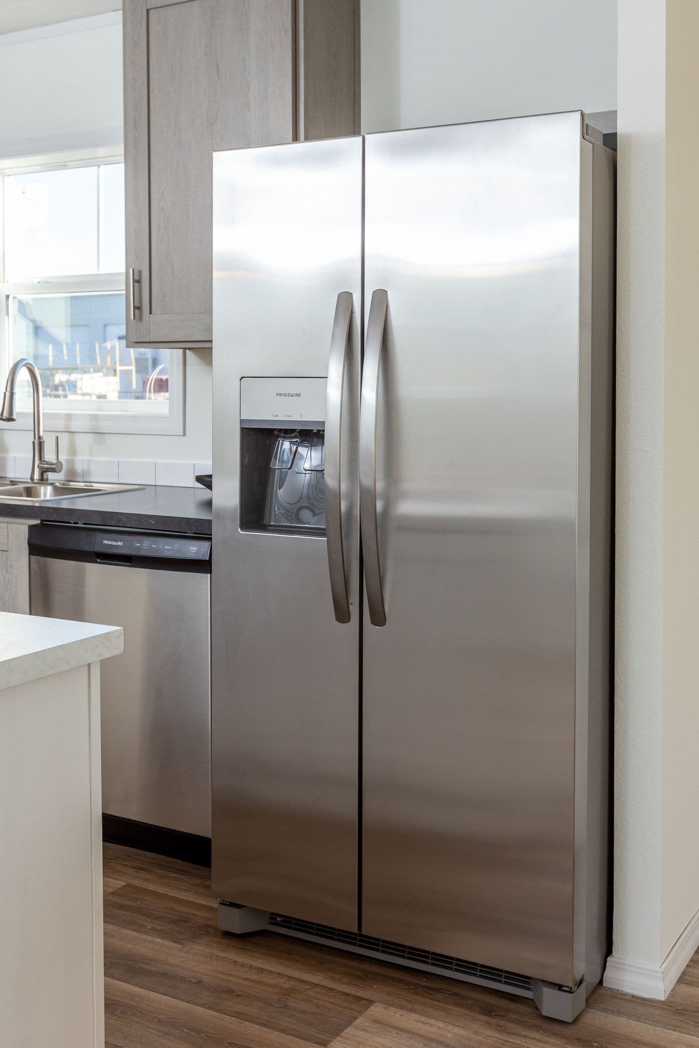 The LIFESTYLE 208 Kitchen. This Manufactured Mobile Home features 3 bedrooms and 2 baths.