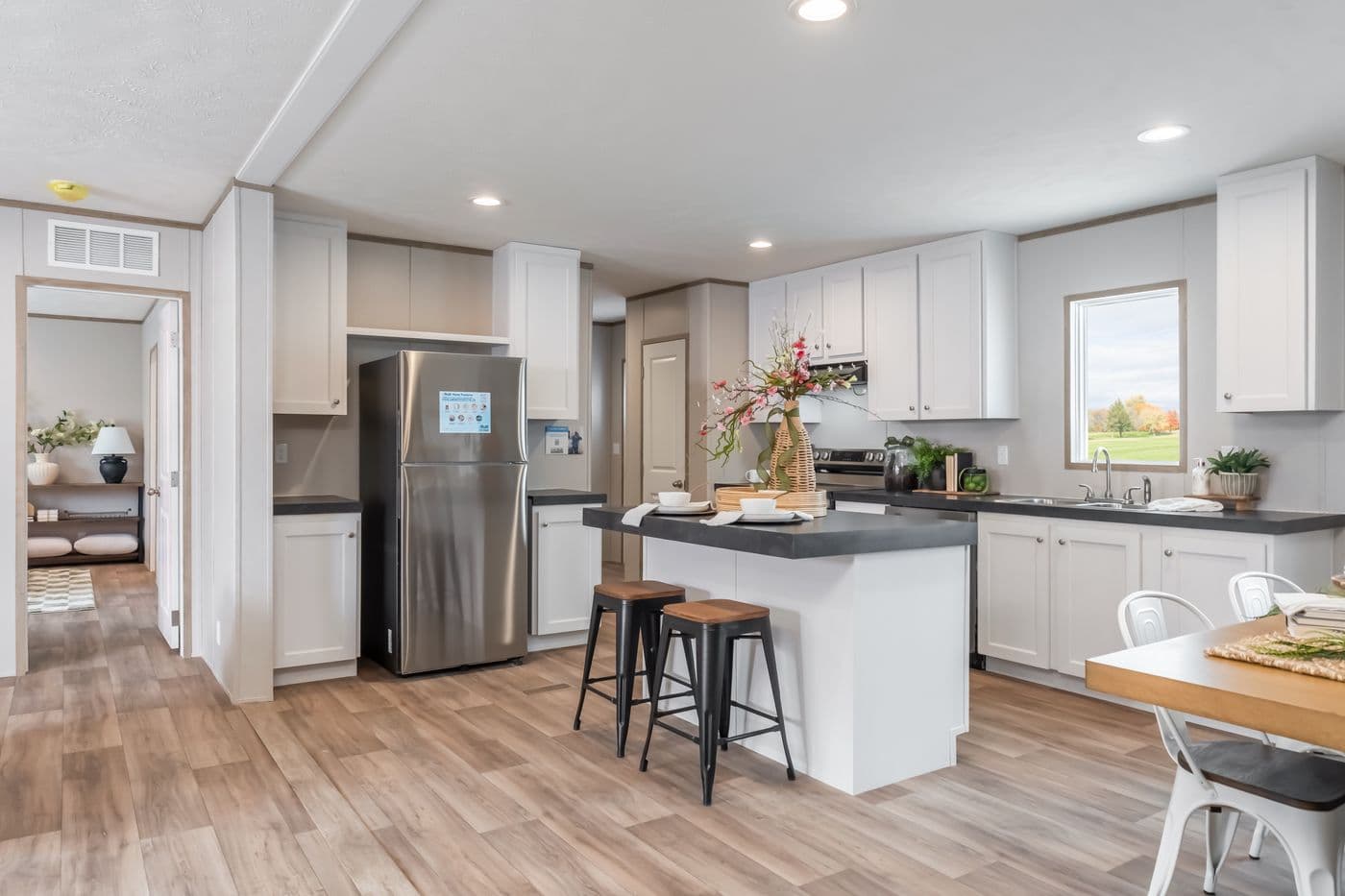 The VISTA Kitchen. This Manufactured Mobile Home features 3 bedrooms and 2 baths.