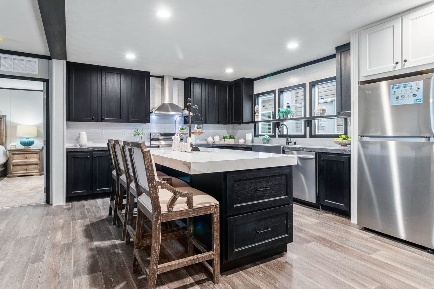 The THE RENEGADE Kitchen. This Manufactured Mobile Home features 3 bedrooms and 2 baths.