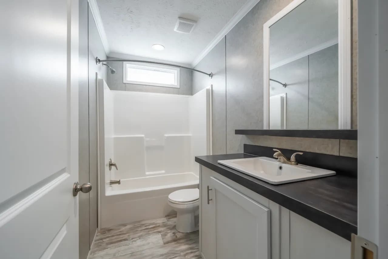 The NUMBER ONE Exterior. This Manufactured Mobile Home features 3 bedrooms and 2 baths.