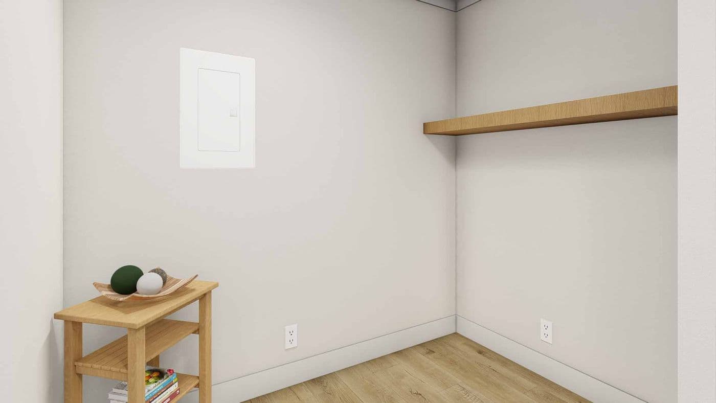 The BORN TO RUN Utility Room. This Manufactured Mobile Home features 2 bedrooms and 2 baths.