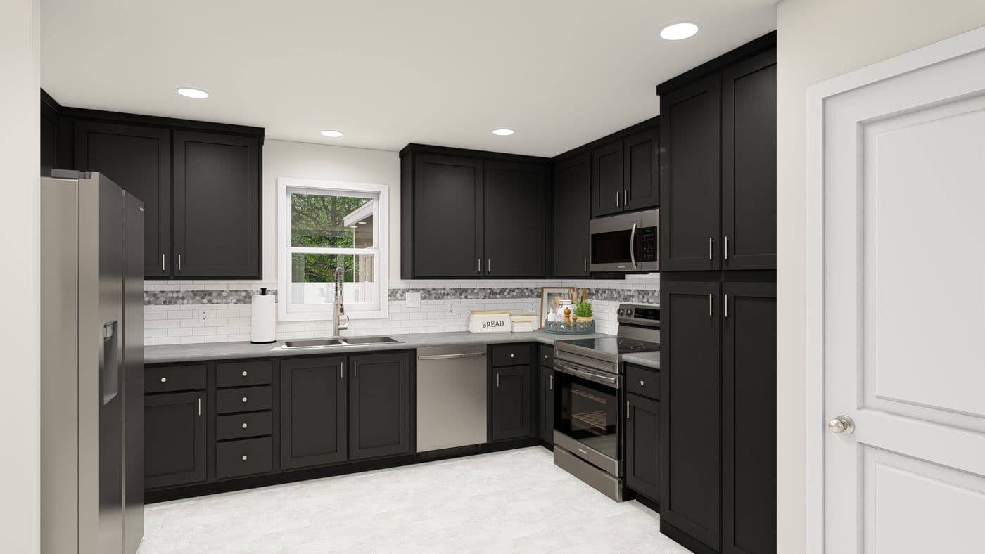 The ING524F WISTERIA            GW Kitchen. This Manufactured Mobile Home features 3 bedrooms and 2 baths.