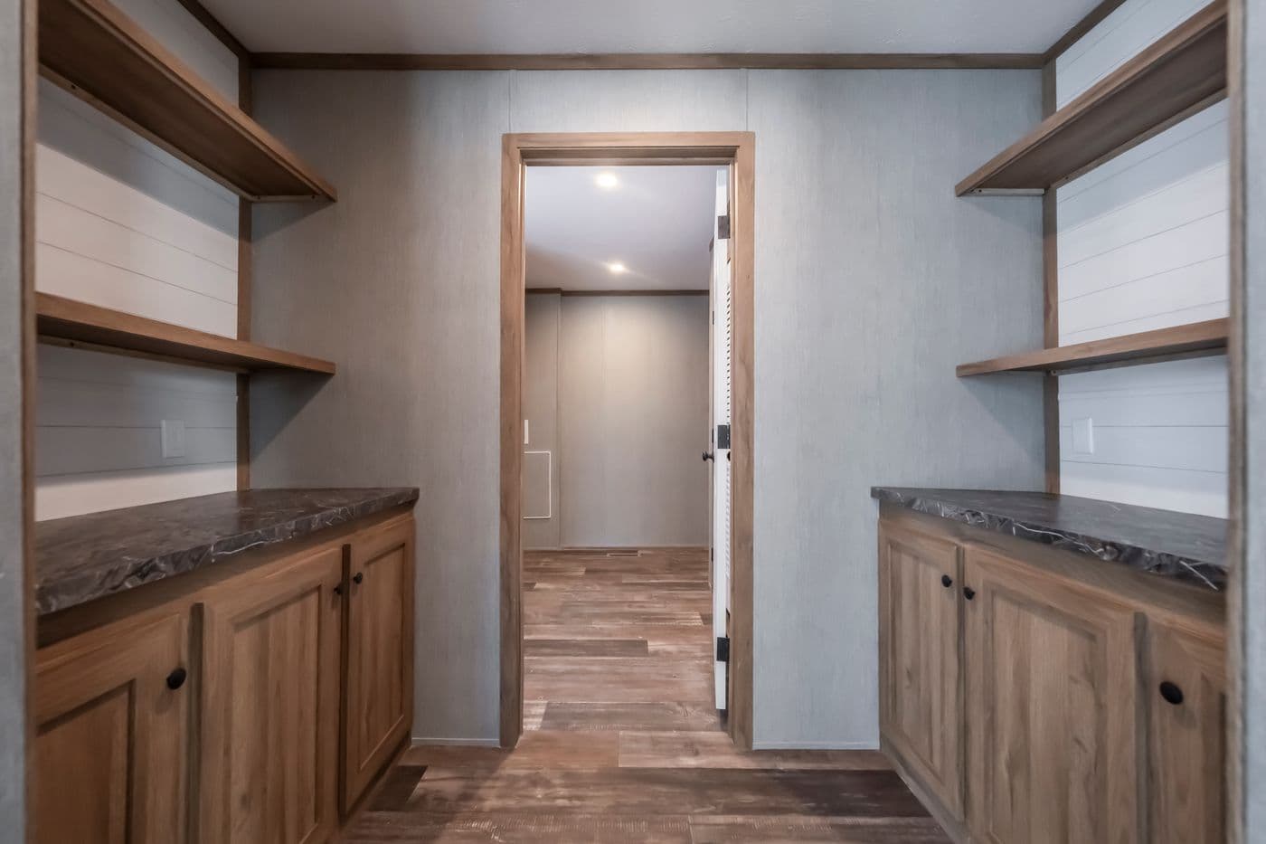 The BLACK DIAMOND Kitchen. This Manufactured Mobile Home features 3 bedrooms and 2 baths.