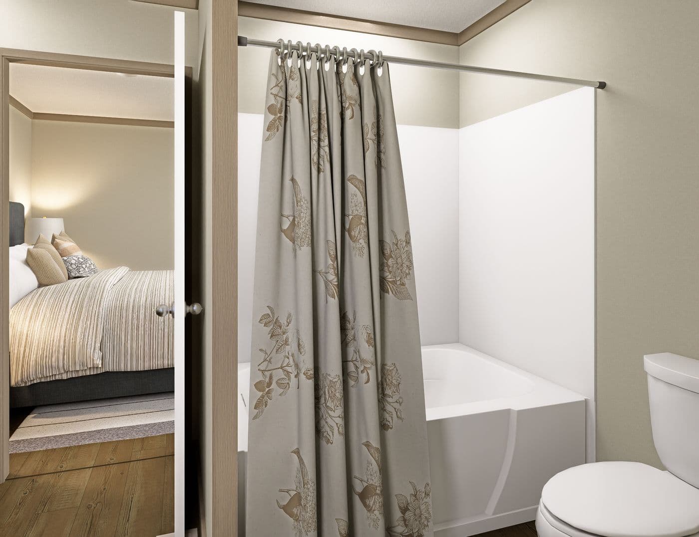 The SYDNEY Primary Bathroom. This Manufactured Mobile Home features 3 bedrooms and 2 baths.