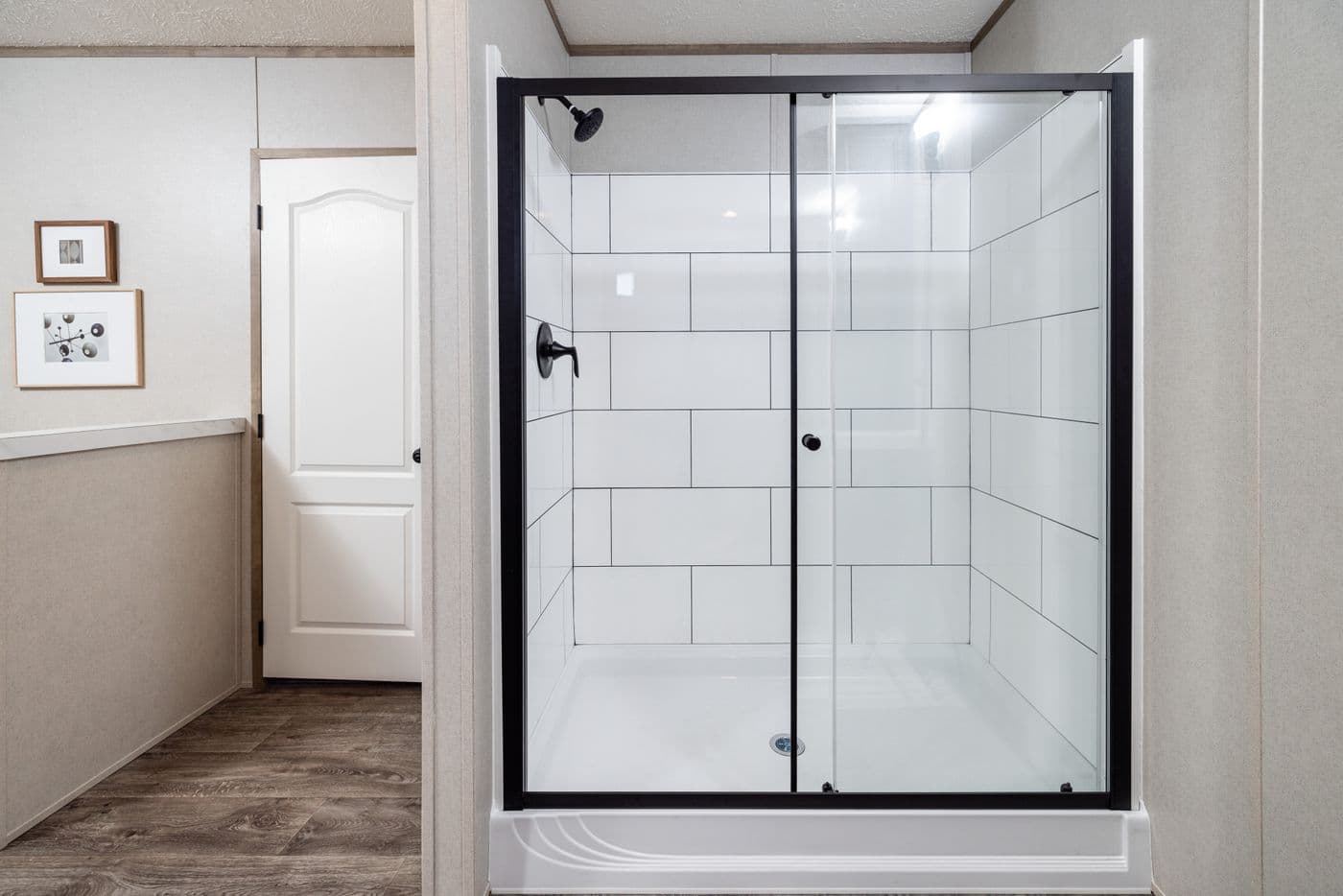 The STERLING ANNIVERSARY Primary Bathroom. This Manufactured Mobile Home features 3 bedrooms and 2 baths.