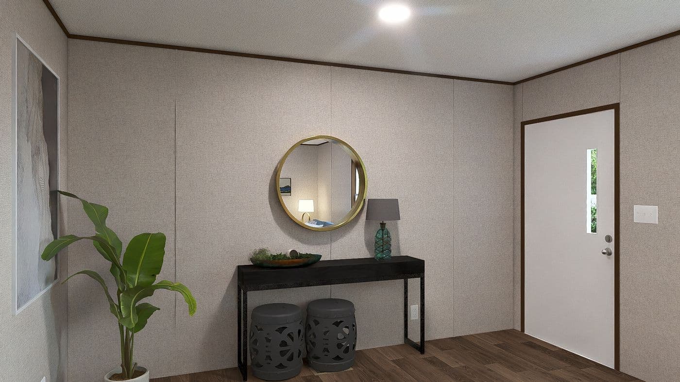 The SYCAMORE Foyer. This Manufactured Mobile Home features 4 bedrooms and 2 baths.