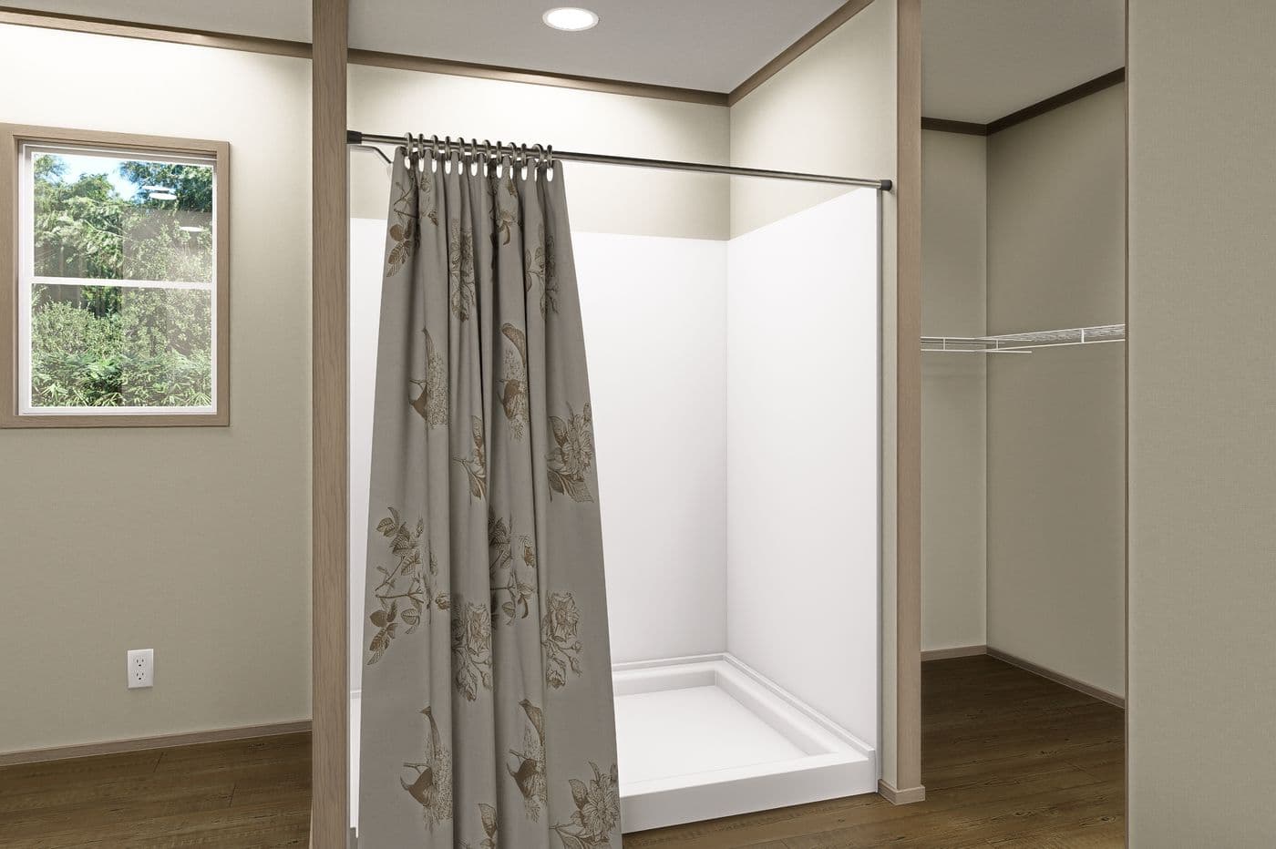 The SUMMIT Primary Bathroom. This Manufactured Mobile Home features 4 bedrooms and 3 baths.