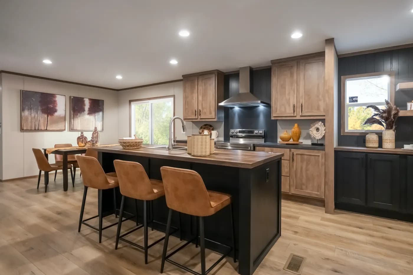 The SEVIER Kitchen. This Manufactured Mobile Home features 4 bedrooms and 3 baths.