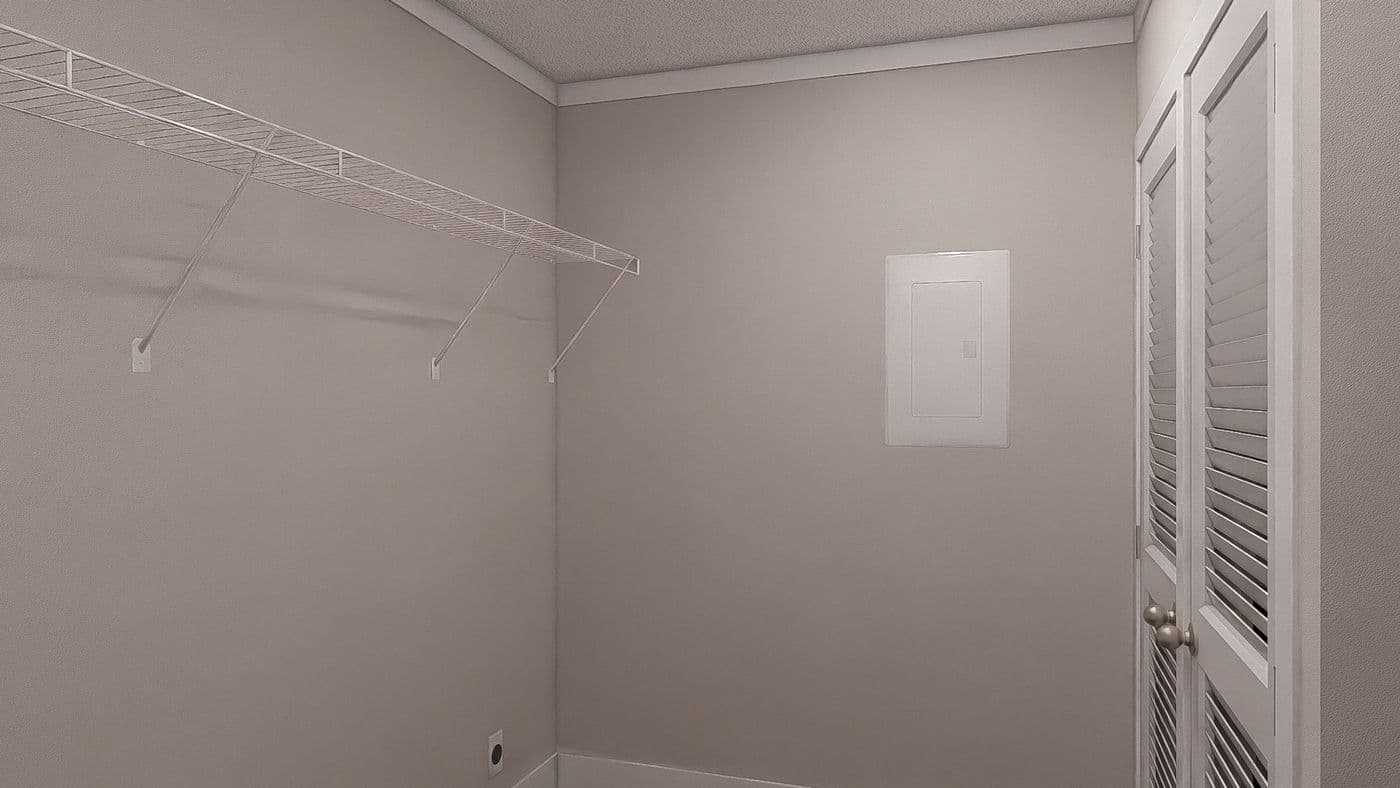 The SHOUT Utility Room. This Modular Home features 3 bedrooms and 2 baths.