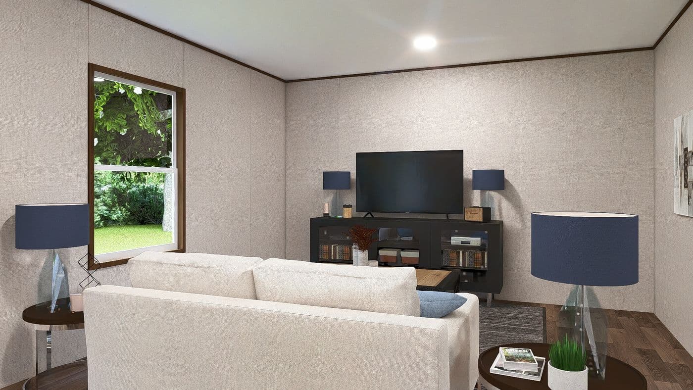 The CEDAR Den. This Manufactured Mobile Home features 3 bedrooms and 2 baths.