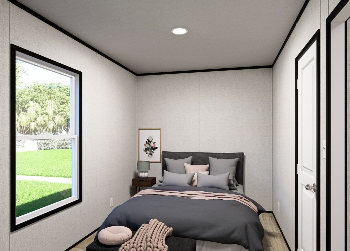 The LUMEN Guest Bedroom. This Manufactured Mobile Home features 3 bedrooms and 2 baths.