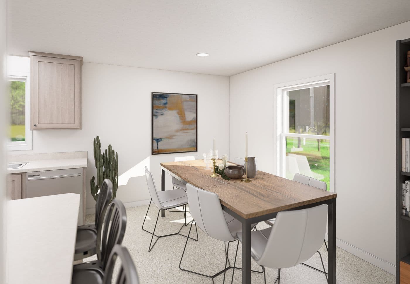The 5017 IMAGINE Dining Area. This Manufactured Mobile Home features 3 bedrooms and 2 baths.